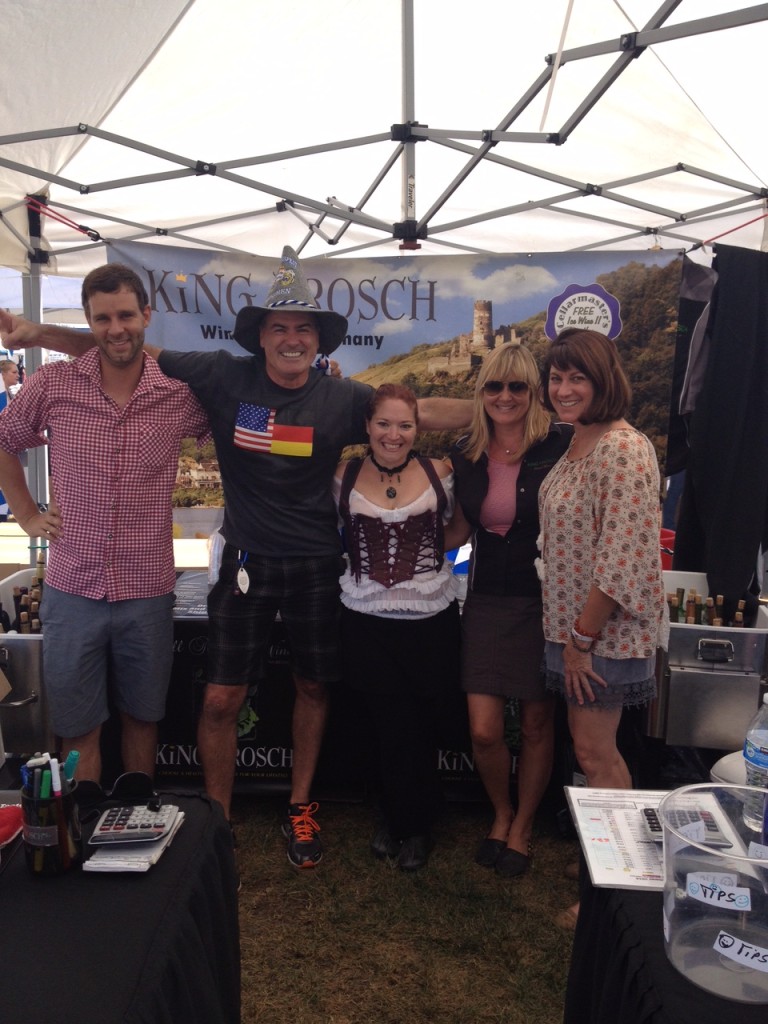 Some members of the King Frosch team at an Oktoberfest event. If you are interested in finding out how you can become an Independent Wine Consultant for King Frosch, contact us today. 